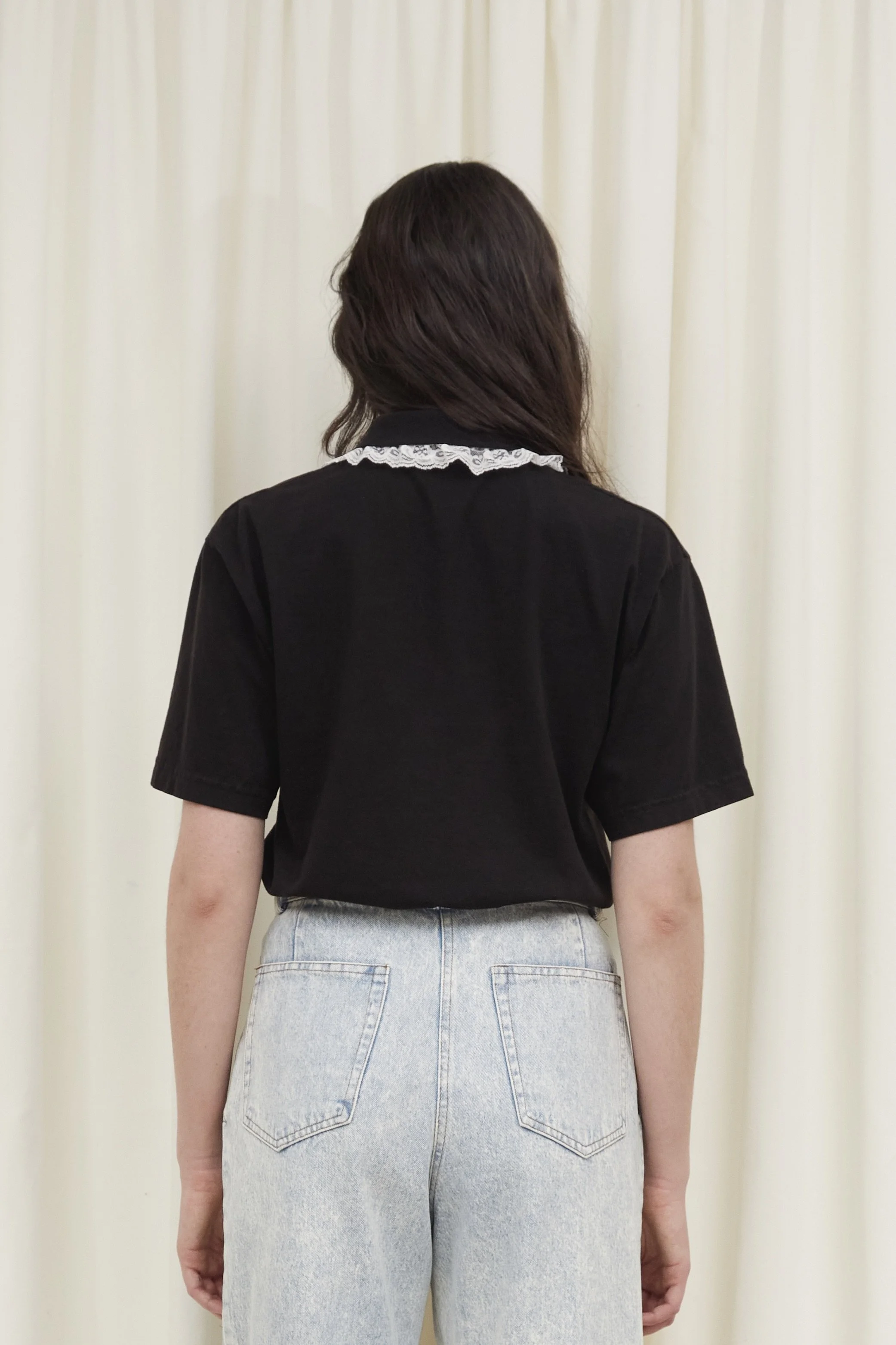 Cletus Lace Trim Short Sleeve Polo — Tanner Fletcher